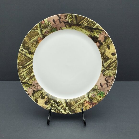 Mossy Oak Break Up Infinity Dinner Plates Wooded Camouflage Dinner Plates - Picture 2 of 4